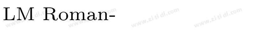 LM Roman字体转换